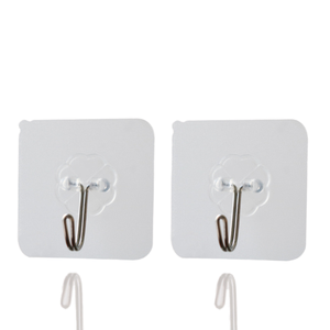 12 pezzi ganci adesivi riutilizzabili appendiabiti da parete impermeabile trasparente da bagno gancio da cucina per chiavi e asciugamani - Product Image 4