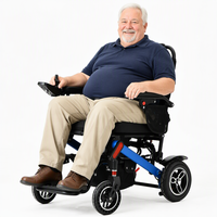 Fauteuil roulant électrique pliable léger en cuir/maille/coton matelassé losanges, optionnel, vente en gros