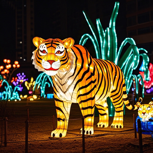 Đèn lồng hổ vẽ tay bằng lụa Trung Quốc bán chạy nhất, lễ hội Giáng sinh, diễu hành, sự kiện văn hóa, bán chạy dịp Lễ Tạ ơn, Ngày của Cha - Product Image 4