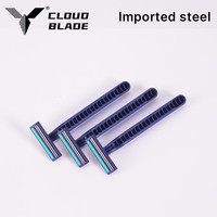 Rasoir de sécurité manuel jetable CLOUD pour hommes avec lames en acier inoxydable, triple lame, couleur et emballage personnalisés