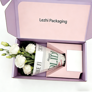 Cajas de Embalaje para Envíos al por Mayor, Personalizadas, de Lujo, para el Día de la Madre, Día del Maestro, con Mensajes Florales - Product Image 2