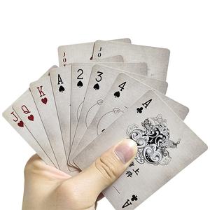 Impression personnalisée <span class=keywords><strong>Acheter</strong></span> en gros de haute qualité Logo noir US Koweït Fabricants d'imprimantes en plastique Papier Cartes à jouer <span class=keywords><strong>Poker</strong></span> en vrac - Product Image 3