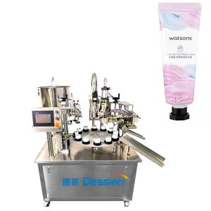 Hand creme Kunststoff rohr füller und Versiegelung maschine für Manuel Put Filling Sealing Machine