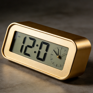 CNC Stainless Steel <b>Table</b> <b>Clock</b>-ISO9001 Approved Brushed Finish Branded Gift Sets No MOQ for Sleek Tabletop Decor for - Product Image 4