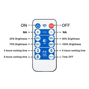 업그레이드 50cm 8 튜브 288LED 유성 태양 광 조명 원격 방수 떨어지는 비 라이트 블루 태양 정원 조명 나무 장식 - Product Image 3