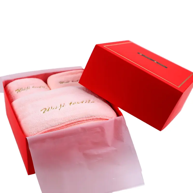 OEM китайская Подарочная коробка, маленькие полотенца с логотипом, сделанное на заказ, Подарочное полотенце из микрофибры