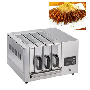 Customized Stainless Steel Electric Barbecue Meat Mutton Chicken Fish Pig Roast Kebab Machine
