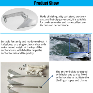 Accessoires pour bateaux Ancre de bateau en acier inoxydable L'ancre <span class=keywords><strong>Delta</strong></span> de qualité 316 est résistante à la corrosion - Product Image 6