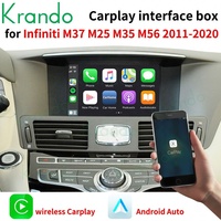 Interface Carplay Krando pour les voitures de la série Infiniti, décodeur Android Auto sans fil, plug and play, mise à niveau multimédia automobile