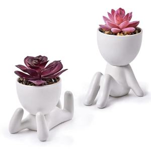 室内装飾用,人体多肉植物,盆栽ミニ鉢植え人工植物 - Product Image 4