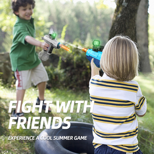 Pistola ad acqua elettrica per bambini 3-in-1 <span class=keywords><strong>Uzi</strong></span> Dual-Mode azionata a mano con giocattolo elettronico in plastica leggera - Product Image 2