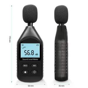 Sonmètre portable, mesureur <span class=keywords><strong>de</strong></span> niveau sonore, <span class=keywords><strong>lecteur</strong></span> <span class=keywords><strong>de</strong></span> niveau sonore portable, plage <span class=keywords><strong>de</strong></span> mesure 30-130 dB, écran LCD rétroéclairé pour la maison - Product Image 3