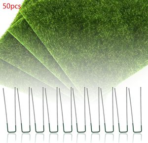 Estacas de acero galvanizado en forma de U para tiendas de campaña, jardín y césped, de alta resistencia, clavijas de sujeción para césped. - Product Image 2