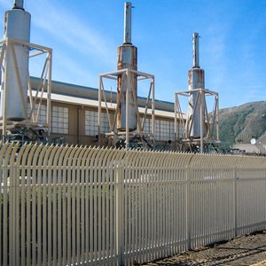 Palisade bức tường an ninh cao hàng rào thép cong hàng đầu palisade pales hàng rào thành phần - Product Image 3