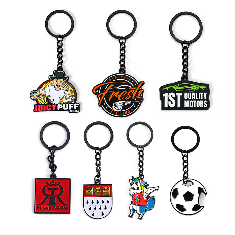 Porte-clés en métal personnalisé avec design d'anime