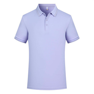 Customized Short Sleeve Polo Shirt Solid Color Contrast Trim Polyester Work Uniforms For Auto Repair 4S Stores Group Wear - Product Image 1