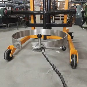 500kg hidráulico elevador tambor manual manipulación tambor apilador