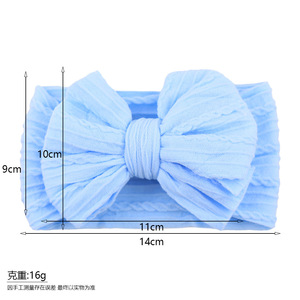 Fashion Newborns Soft Cloth Nylon <strong>Headbands</strong> Colorful Double Big Bowknot Turbans Cartoon Style <strong>Baby</strong> Girls <strong>Headband</strong> - Product Image 4
