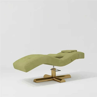 Lit moderne de luxe avec base dorée lit de levage de cils lit de massage de beauté ensemble de lits de cils de salon de beauté personnalisation