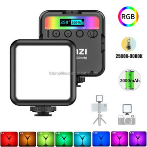 ไฟวิดีโอ <span class=keywords><strong>Ulanzi</strong></span> VL49RGB 6W ไฟ LED RGB สีเต็มรูปแบบ 800LUX แม่เหล็กติดตั้งง่าย ขนาดเล็ก รองรับ 3 Cold Shoe แบตเตอรี่ 2000mAh ชาร์จผ่าน Type-C สำหรับการถ่ายวิดีโอ Vlogging - Product Image 2
