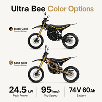 Moto tout-terrain électrique Surron Ultra Bee 2026 74V 60Ah avec batterie 1.84S 0-50 km/h