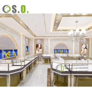 Fancy Custom Beautiful Luxury Jewellery Table Cases Tienda minorista Exhibición de joyería - Product Image 3