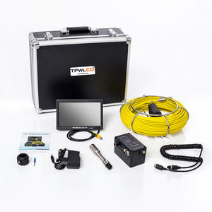 Caméra d'inspection de <span class=keywords><strong>canalisation</strong></span> vidéo sous-marine 1000TVL avec câble de 20 m, 12 LED blanches, caméra d'égout, écran LCD 7 pouces - Product Image 6