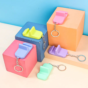 Wholesale Portable Keychain Pendant Mobile Phone Holder Stand Keyring Lightweight <b>Mini</b> <b>Desk</b> Cellphone Support - Product Image 3