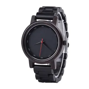 2020 दोदो हिरण आकर्षण अखरोट लकड़ी घड़ियाँ पुरुषों क्वार्ट्ज रेट्रो लकड़ी Timepieces के लिए OEM कस्टम अपने लोगो घड़ी
