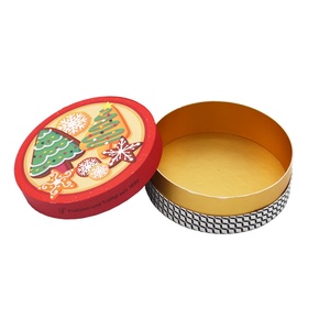 กล่องกระดาษทรงกระบอกสำหรับใส่เค้กคริสต์มาส กล่องของขวัญพร้อมฝาและฐาน กล่องกระดาษคราฟท์ทรงกระบอกสำหรับบรรจุภัณฑ์ - Product Image 5