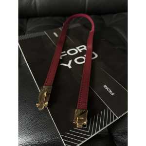 เข็มขัด PU สำหรับผู้หญิงของฟิโอริพร้อมกล่องใส่หัวเข็มขัดโลหะผสมแบบกล่อง สายยางยืดแบบบาง ขนาดมาตรฐาน - Product Image 2