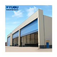 Puerta Industrial Heavy Duty, Puerta Hangar de Lona PVC con Estructura de Acero, Puerta de Aviones Extragrande para Mantenimient