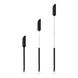 OEM/ODM 10 Pcs Butter Scraper Kitchen Accessories Heat Resistant Flexible Food Grade Cake Silicone Spatula <b>Set</b> for Baking Whisk - Product Image 2