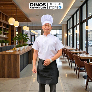 Chaqueta de Chef Personalizada de Manga Corta, Blanca, Doble Botonadura, Transpirable, Resistente a las Manchas, Uniforme para Personal de Cocina, Panadería y Catering - Product Image 4