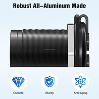 Prise murale étanche 2-en-1 Starlink avec passage de câble RJ45 Ethernet et alimentation CC, en cuivre plaqué or et aluminium