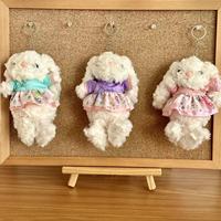 Porte-clés Lapin en Peluche en Coton PP avec Design Habillé, Breloque Anti-Stress, Vente en Gros