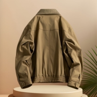 Veste pour homme personnalisée, nouvelle collection, style rétro, décontractée, polyvalente, ample, simple, tendance, coupe-vent, vente en gros d'usine