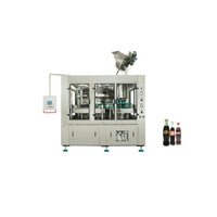 Machine de remplissage automatique 3-en-1 monobloc pour boissons gazeuses, limonades, eau citronnée et eau huileuse à petite échelle