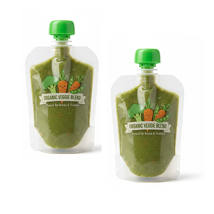 Sachets à bec verseur personnalisés sans BPA de 90 ml, 120 ml, 150 ml, 200 ml pour purée de fruits et légumes, sauce, emballage alimentaire pour bébé - Product Image 1