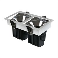 Spot LED carré d'intérieur, éclairage de plafond, spot LED avec tension AC220V(±10%), anti-éblouissement, COB, salon