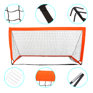 DKS DKS-LPS1 High Quality Portable <b>Foldable</b> Indoor Soccer <b>Goal</b> for Kids Orange or Custom Color - Product Image 2