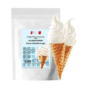 ผงไอศกรีมซูซูรสธรรมชาติสำหรับทำนมปั่น ร้านค้าขายชาไข่มุก รสสตรอว์เบอร์รี แบบโคน ซันเด 1 กก. บรรจุถุงจากจีน - Product Image 5