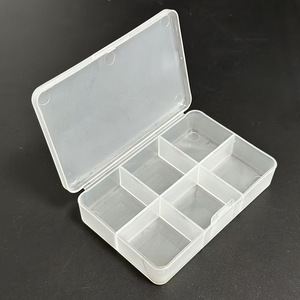 Transparent PP <b>Storage</b> <b>Box</b> 6 Compartment Dustproof <b>Small</b> Medicine Parts Accessory Organizer Case - Product Image 2