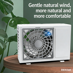 Ventilateur de table portable à LED rechargeable, 3 pales, pour cadeau personnel - Product Image 3