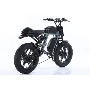 20 بوصة ebike 52v bafang 48v w w w w محرك مزدوج صيد مزرعة الكبار تعليق كامل دراجة كهربائية الإطارات الدهون دراجة كهربائية