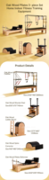 Ensemble de 5 pièces pour Pilates en bois de chêne MJD, un équipement de Pilates Reformer de haute qualité, adapté aux exercices de yoga.