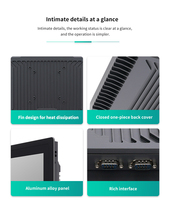 10.4 12.1 15 17 19 pouces ip65 étanche sans ventilateur industriel aio pc ipc intégré industriel écran tactile panneau Pc Win 10