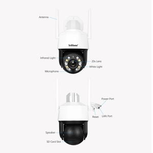 Cámara PTZ SriHome SH041 de 5MP con <span class=keywords><strong>Zoom</strong></span> 20X, Seguimiento Automático por IA, Resistente al Agua IP66, Sistema de Cámara de Seguridad Wifi de Doble Banda 2.4G 5G - Product Image 5
