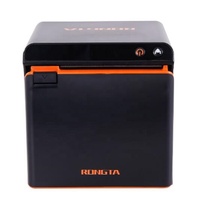 RONGTA Printer penerimaan POS 80mm, Printer Mini USB 300mm/S dengan laci pemotong otomatis, mendukung ESC/POS kompatibel dengan Wins/MAC