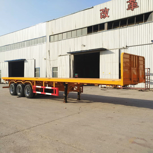 Mới hoặc sử dụng phẳng ba trục <span class=keywords><strong>container</strong></span> phẳng Trailer 40ft 45ft <span class=keywords><strong>48ft</strong></span> giường phẳng Trailer bán - Product Image 5
